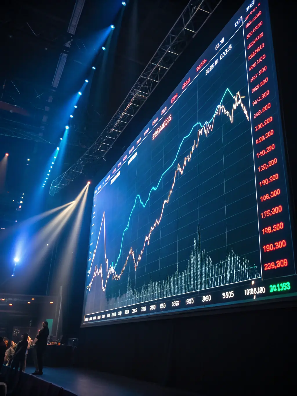 A graph showing consistent growth and positive returns over time, illustrating Vortex Investment Partners' successful investment track record.